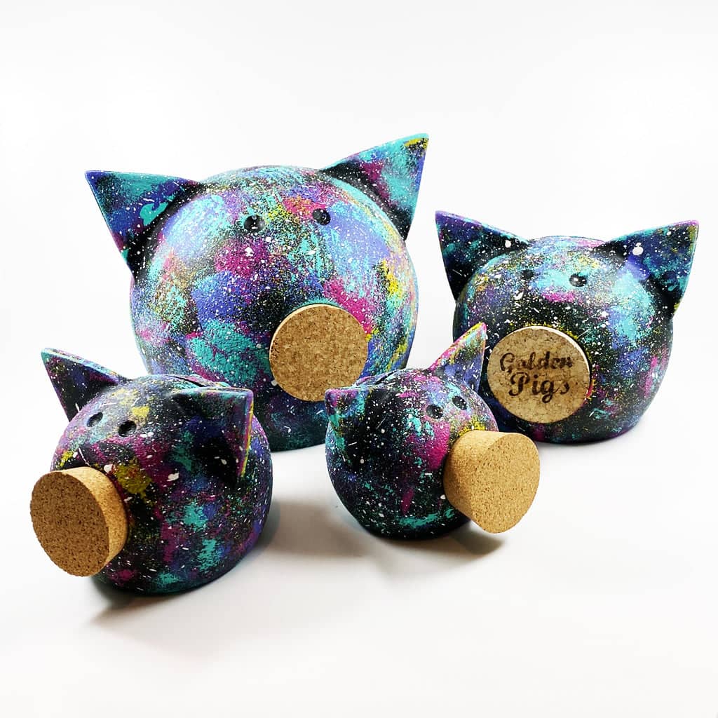 Ceramic Handmade Space Piggy Banks - Cosmic Adventure Collection | Zanoze - luxury home with premium materials | Zanoze European craftsmanship